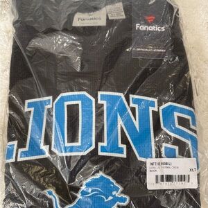 Fanatics Black Detroit Lions Thermal Crew